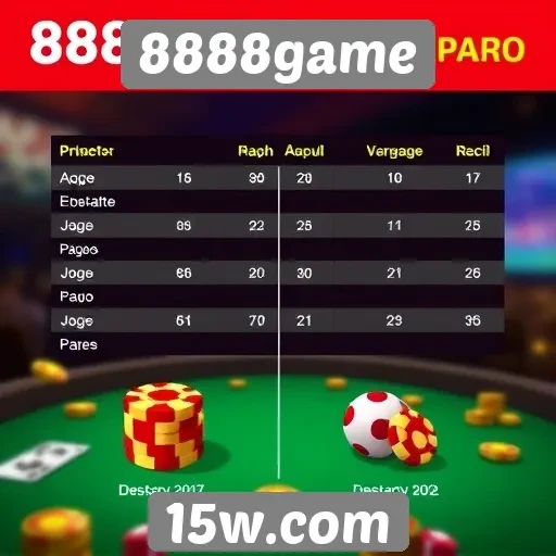 Comparativo entre 8888game e concorrentes no setor